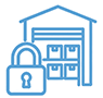 Secure storage facility icon