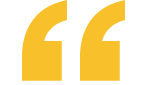 Yellow quotation mark symbol